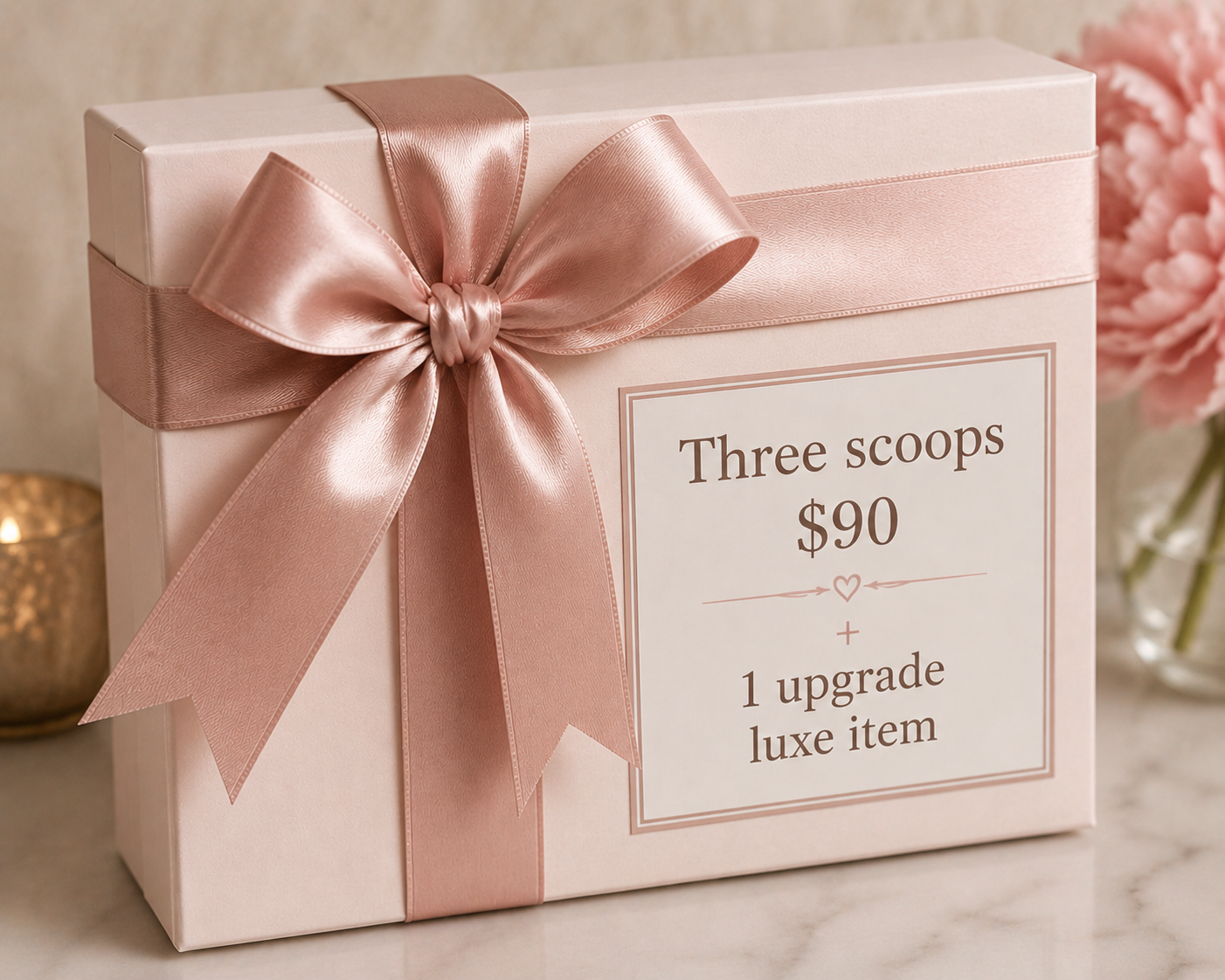 Three scoops