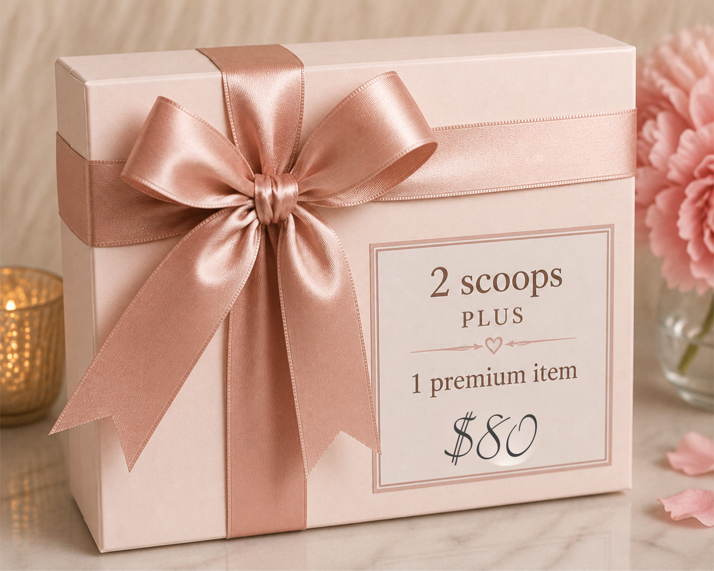 Two scoops PLUS one Premium pick (25 - 27 items)